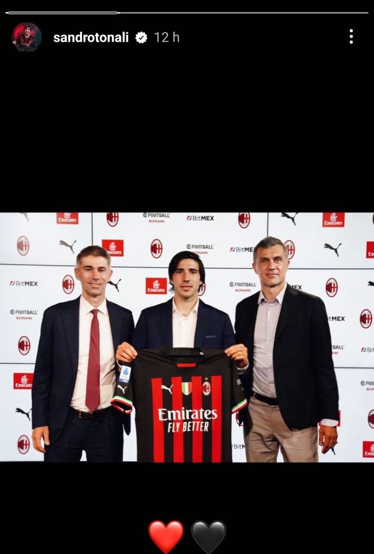 Sandro Tonali (foto instagram)