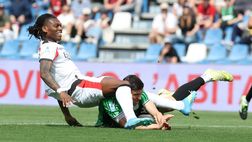 Sassuolo-Milan 1-0 (45′): Leao spreca, rosso per Tomori | Serie A News