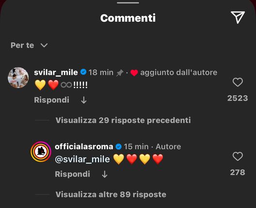 Svilar rinnova ufficialmente fino al 2030: “Ci vediamo allo stadio. Forza Roma”- immagine 2