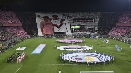 Palermo 09/08/2025: durante la partita amichevole Palermo vs Manchester City allo Stadio Renzo Barbera di Palermo
(Foto Tullio Puglia)