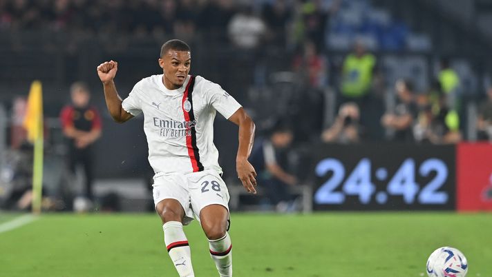 Malick Thiaw AC Milan Roma-Milan 1-2 Serie A 2023-2024