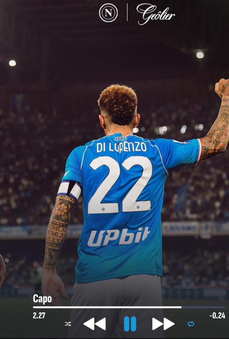 GALLERY Il Napoli tifa Geolier a Sanremo: tutto il supporto del club azzurro - immagine 4