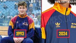 Roma, in anteprima il remake della giacca Adidas sul modello del 1993