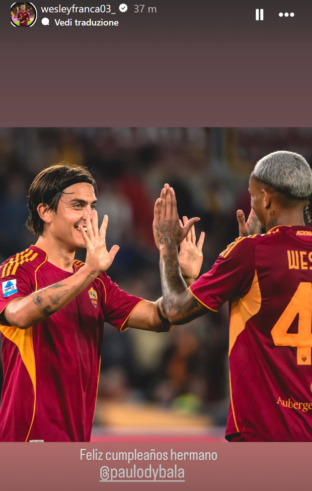 Compleanno Dybala, da Soulé all’ex Matic: gli auguri social alla Joya – FOTO- immagine 7