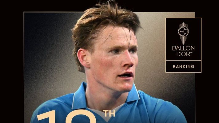 Scott McTominay, centrocampista del Napoli, conquista la TOP 20 dell'edizione 2025 del Pallone d'Oro: l'annuncio social. mctominay pallone d'oro