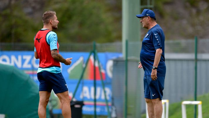 Maurizio Sarri e Immobile