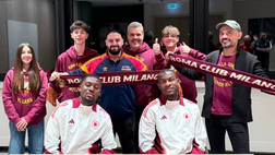Koné e Ndicka fanno visita al Roma Club Milano – FOTO