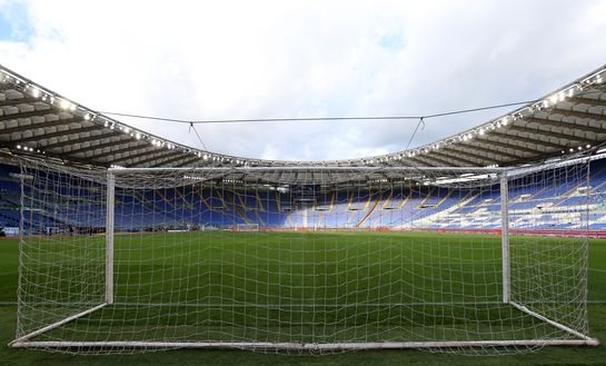 ROME, ITALY - JANUARY 06: General view inside the stadium prior to the Serie A match between SS Lazio and ACF Fiorentina at Stadio Olimpico on January 06, 2021 in Rome, Italy. Sporting stadiums around Italy remain under strict restrictions due to the Coronavirus Pandemic as Government social distancing laws prohibit fans inside venues resulting in games being played behind closed doors. (Photo by Paolo Bruno/Getty Images) Ci vediamo allo stadio- immagine 2