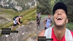 Ibra sfinito in montagna, Ambrosini se la ride