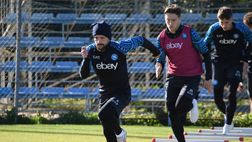 GALLERY Napoli-Cagliari, allenamento mattutino per gli azzurri: le foto