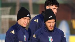 Italia, con la Francia stessa linea difensiva. Ballottaggio aperto tra Barella e Frattesi