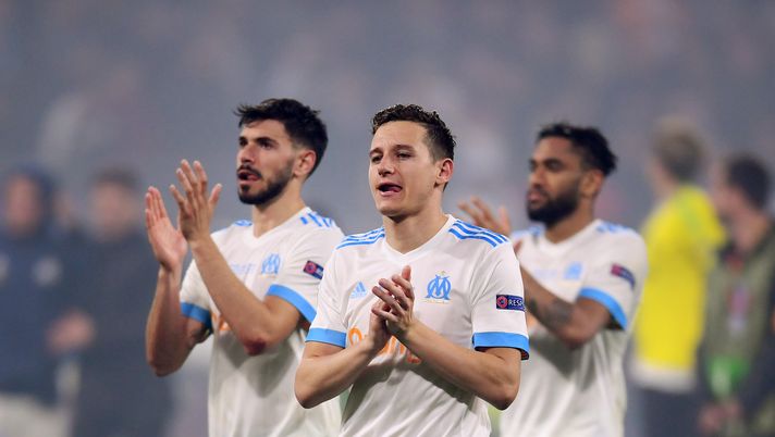 LYON, FRANCE - MAY 16: Florian Thauvin of Marseille walks off dejected after the UEFA Europa League Final between Olympique de Marseille and Club Atletico de Madrid at Stade de Lyon on May 16, 2018 in Lyon, France. (Photo by Laurence Griffiths/Getty Images) Marsiglia-Strasburgo, le probabili formazioni: Gattuso con Aubameyang, c’è Sylla - immagine 1