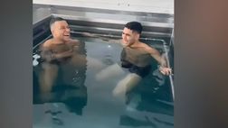 VIDEO / Mbappé, strani versi nella vasca gelata. E con lui c’è Hakimi