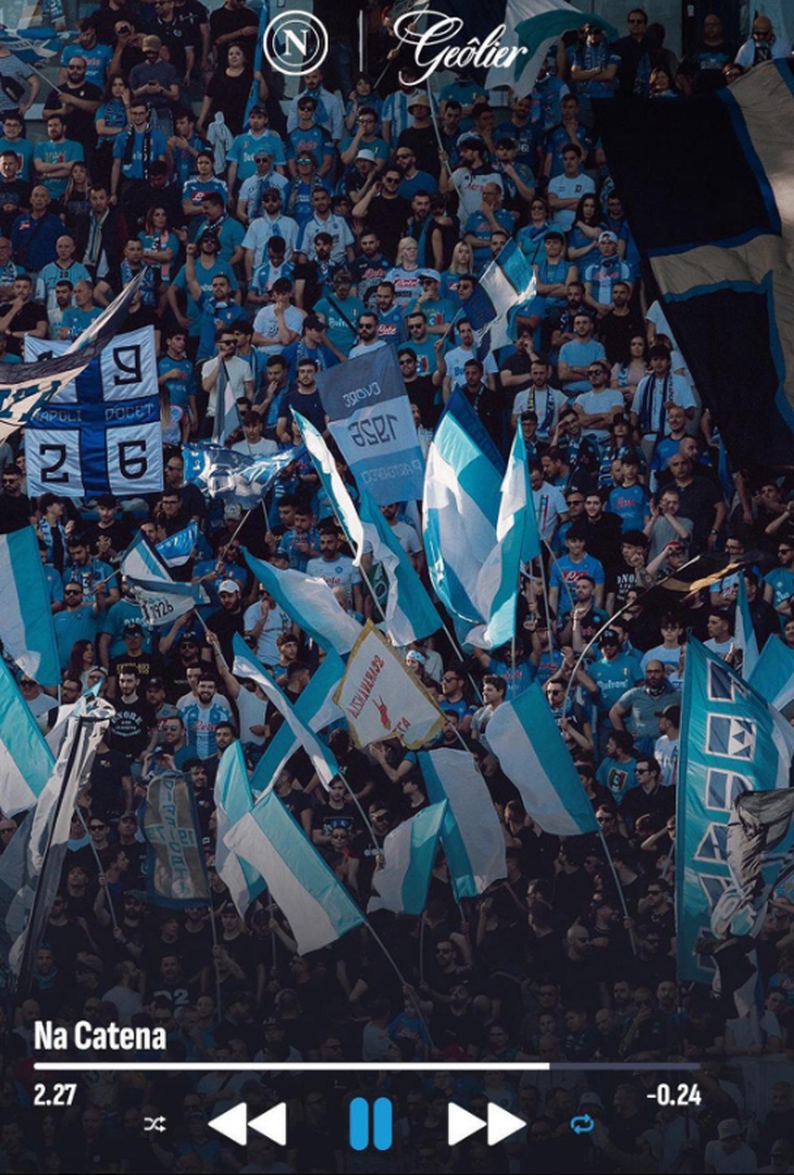 GALLERY Il Napoli tifa Geolier a Sanremo: tutto il supporto del club azzurro- immagine 1