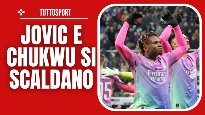 Chukwueze e Jovic (attaccanti del Milan) qui in Newcastle United FC-Milan 1-2. Mercato | Champions League 2023-24 (Getty Images) Chukweuze Jovic Milan Newcastle United FC-Milan | Champions League 2023-24 mercato