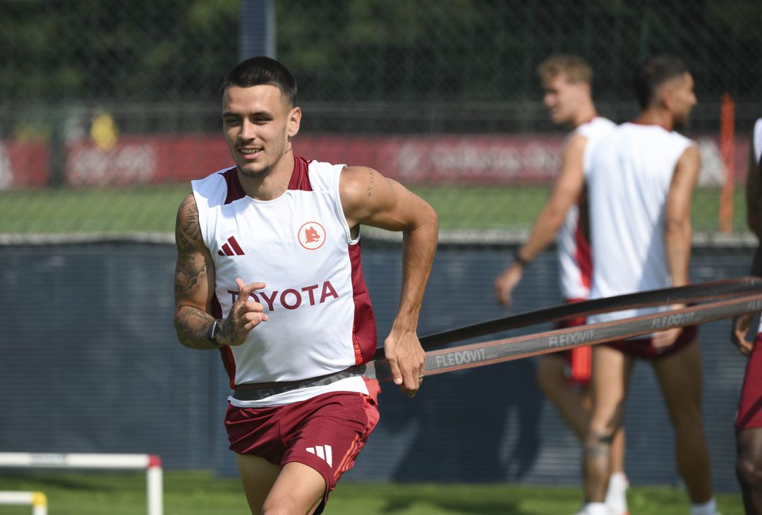 Roma, a Trigoria ritmo alto e la visita di Rocca – FOTO GALLERY - immagine 25