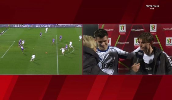SportMediaset Screen Como avanti in Coppa Italia. Morata segna e si commuove. Poi ride con Nico Paz: “Se resta…”- immagine 2