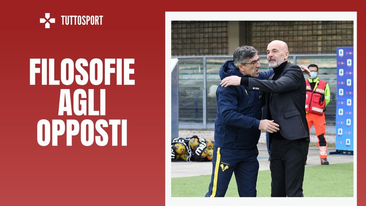 Stefano Pioli allenatore Milan Juric allenatore Torino