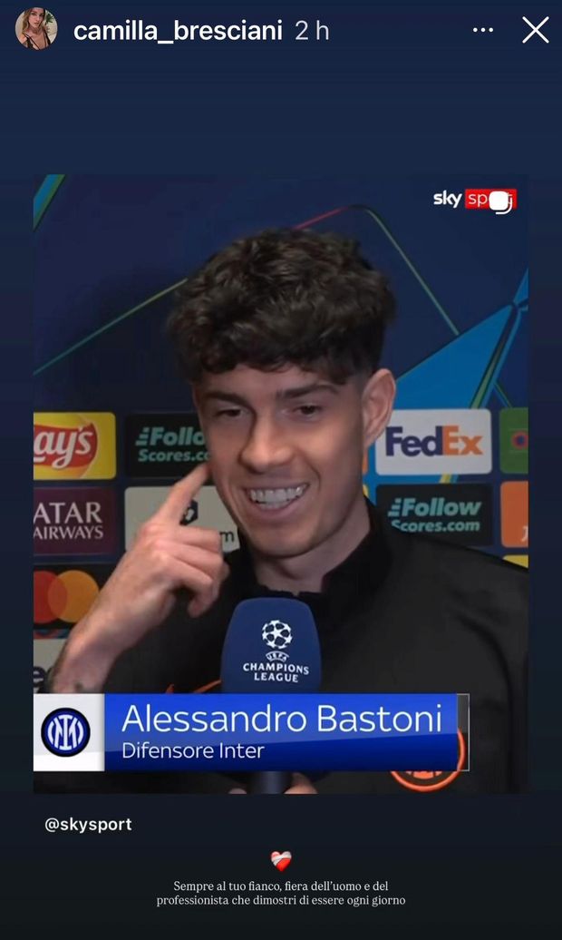 Il messaggio della moglie di Bastoni dopo le parole in conferenza: “Fiera dell’uomo e del…”- immagine 3