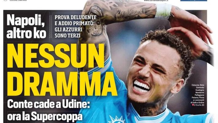 Il Napoli sui media: le prime pagine dei quotidiani di oggi- immagine 1