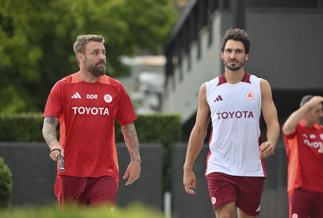 Roma, allenamento a Trigoria senza i nazionali – FOTO GALLERY - immagine 4