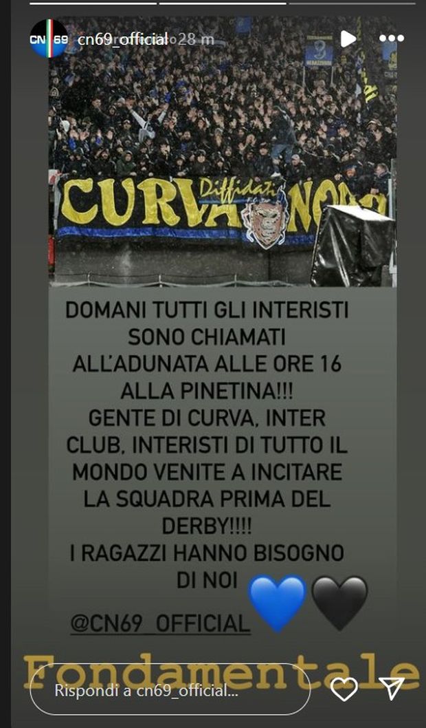 Vigilia di Milan-Inter. La Nord chiama a raccolta gli interisti- immagine 3