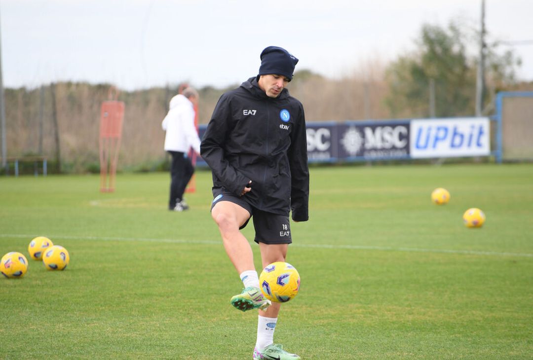 Il Napoli si prepara per il match contro la Salernitana