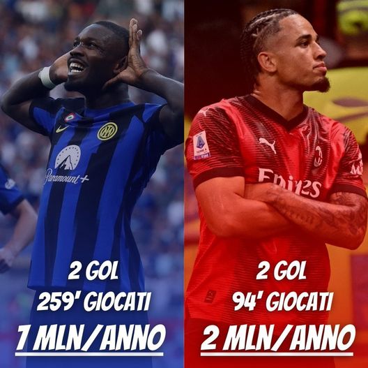 Gol e milioni d’ingaggio: il nuovo derby milanese è fra Okafor e Thuram- immagine 2