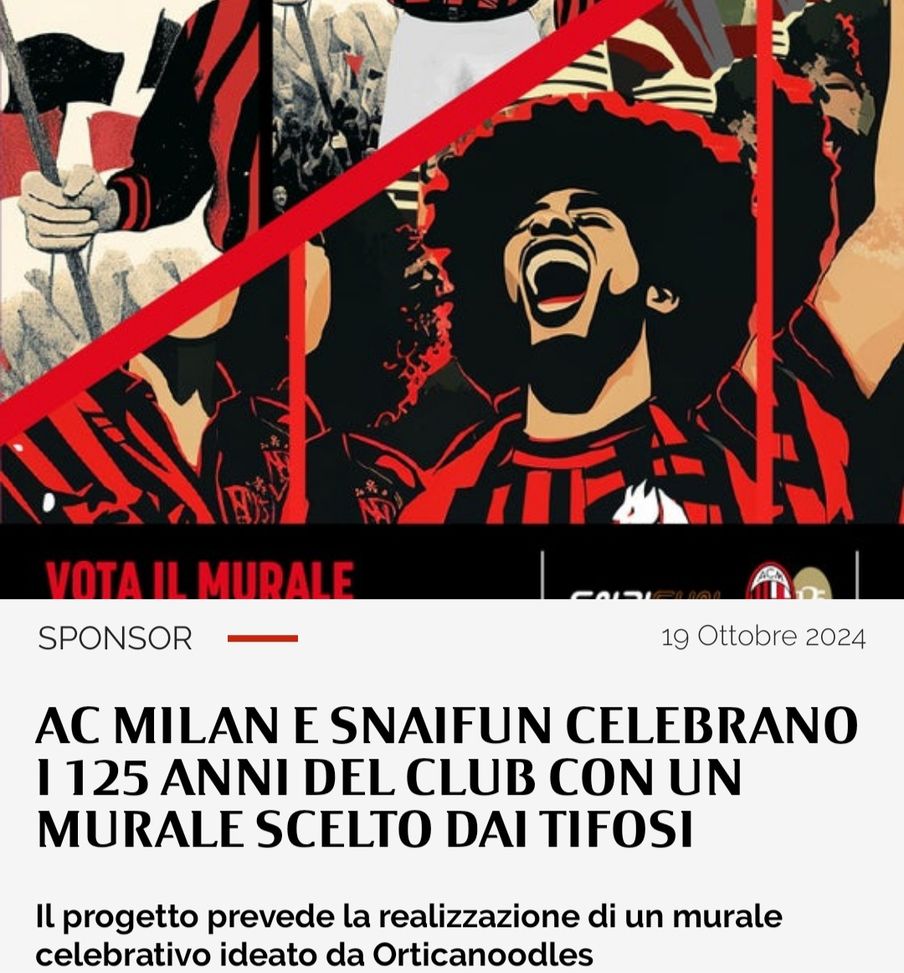 125 anni, derby fra due murales: ma è tutto e solo rossonero…- immagine 2
