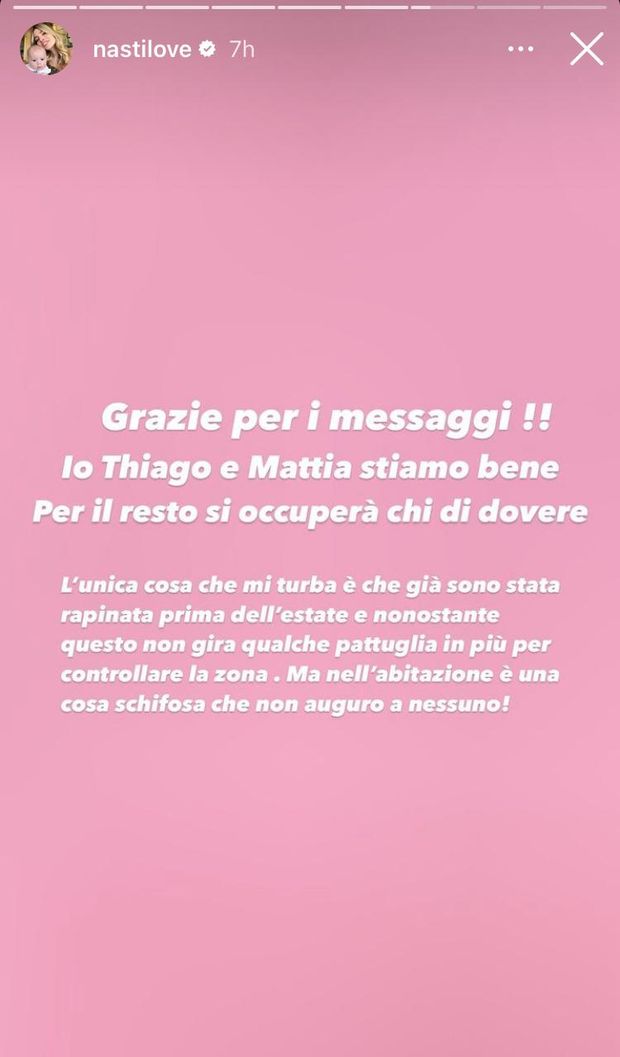 Lazio, ladri a casa Zaccagni: arriva lo sfogo social della moglie Chiara Nasti- immagine 3