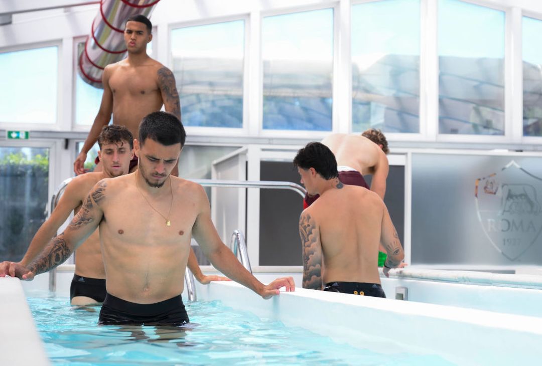 Roma, continua il ritiro: scarico dopo l’amichevole contro il Latina – FOTO GALLERY - immagine 38