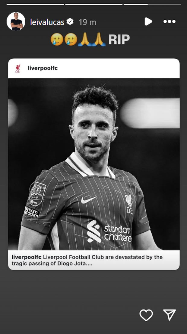 Lazio, il ricordo sui social dei giocatori biancocelesti per la morte di Diogo Jota- immagine 6