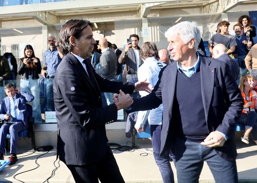 Gian Piero Gasperini (Atalanta) e Simone Inzaghi (Inter)