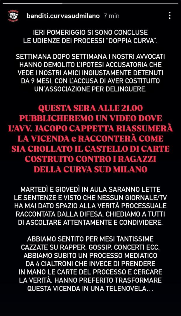 Avv. Jacopo Cappetta: “La Curva Sud non è un’associazione a delinquere”- immagine 2