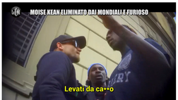 Kean furioso con il Pengwin: “Ti ammazzo di botte, ti anniento”. Poi le scuse