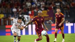 La Roma vince e convince contro il Bologna: Damiano David si scatena in tribuna