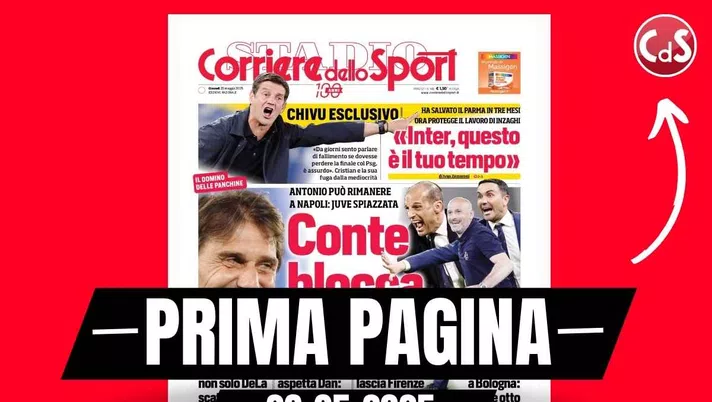 Prima pagina Corriere dello Sport: 'Attesa Allegri, scatto Milan'