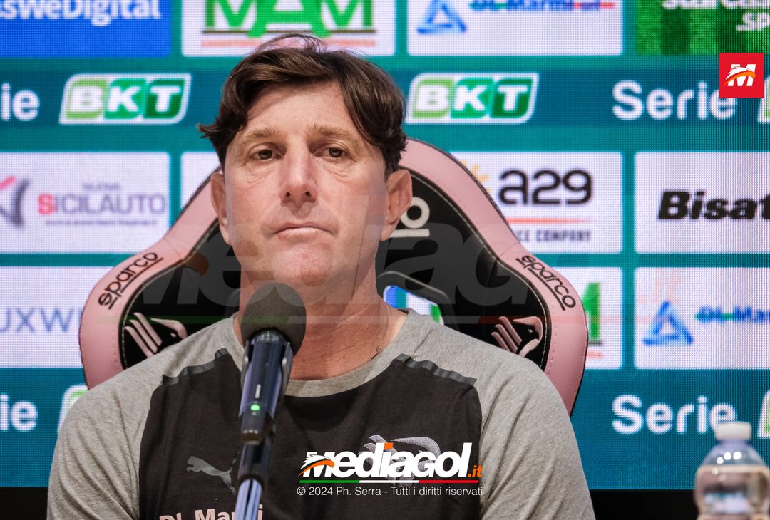 FOTO PALERMO, verso il Venezia: mister Mignani in sala stampa al CFA (GALLERY) - immagine 12