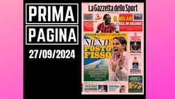 Prima pagina Gazzetta dello Sport: il Milan pensa in grande. Guida Abraham
