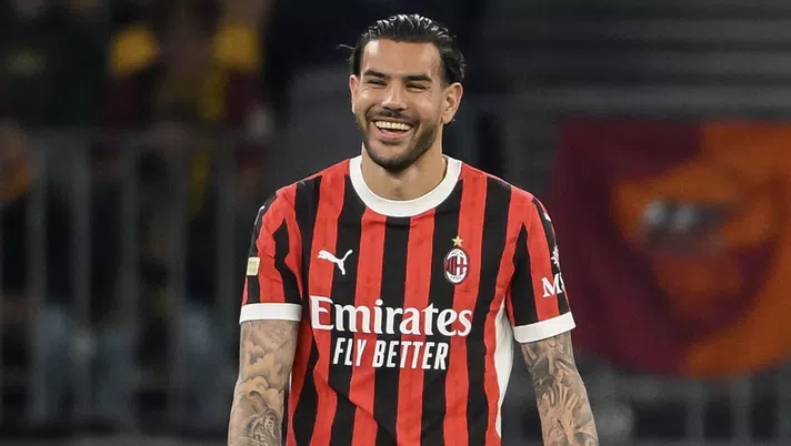 Theo Hernández AC Milan amichevole Milan-Roma 2-5