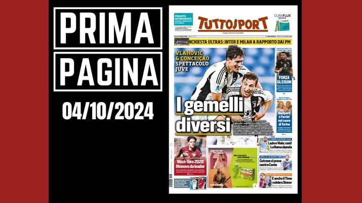 Prima pagina Tuttosport - Inchiesta ultras: Inter e Milan a rapporto dai PM Prima pagina Tuttosport - Inchiesta ultras: Inter e Milan a rapporto dai PM