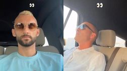 VIDEO / Nostalgia canaglia, Brozovic e Cordaz inseparabili: intonano Tananai in auto