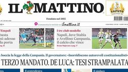 PRIMA PAGINA IL MATTINO OGGI: “Azzurri, basta distrazioni: adesso chiudete la porta”