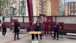 Video- Cairo all’inaugurazione del pennone di Egri: “Sono felice, atto dovuto”