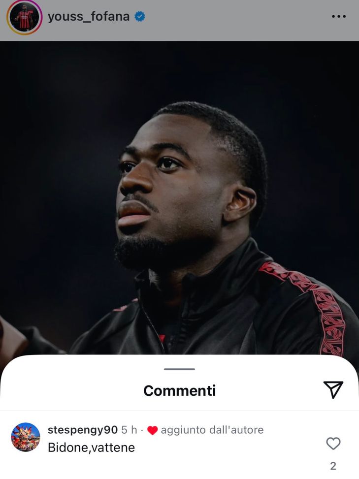 fofana-post-social-like-insulti-commenti-messaggi-odio-post-milan-roma-news-ultima-ora