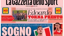 PRIMA PAGINA GAZZETTA DELLO SPORT: “Conte compra, con trenta milioni arriva Dorgu”