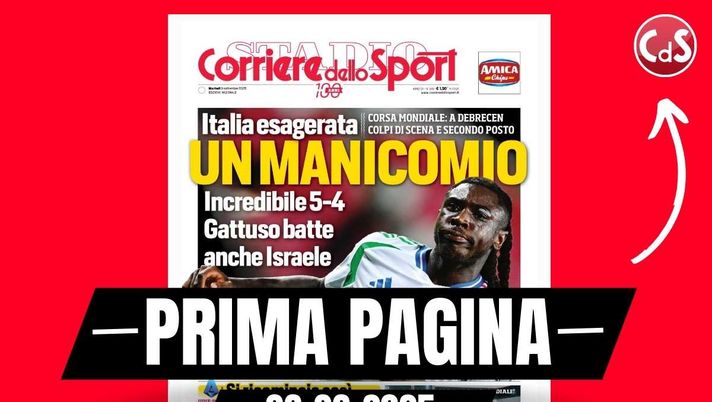 Prima pagina Corriere dello Sport: 'Milan, Leao si scalda. Esame Castro'