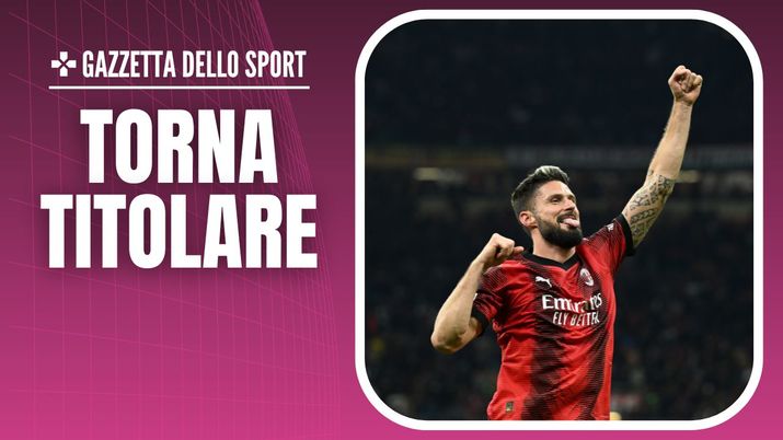 Atalanta-Milan Serie A 2023-2024 Giroud
