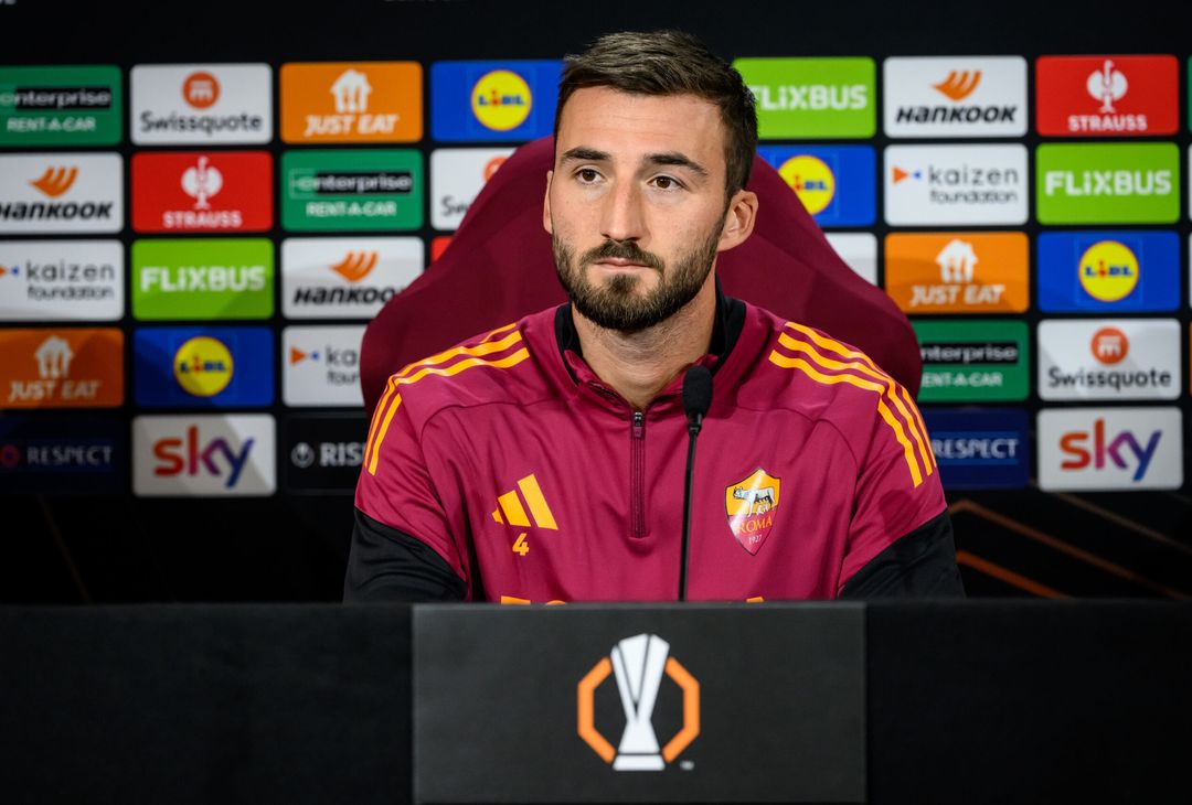 Roma-Midtjylland, la conferenza stampa di Gasperini e Cristante – FOTO GALLERY - immagine 6