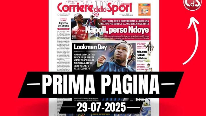 Prima pagina Corriere dello Sport: 'Il Milan si sposta su Javi Guerra'